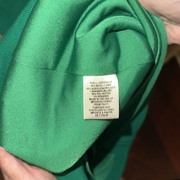 Milly Green Ruched Sheath Mini Dress Size P Color Green Office Work Cocktail - Picture 6 of 6